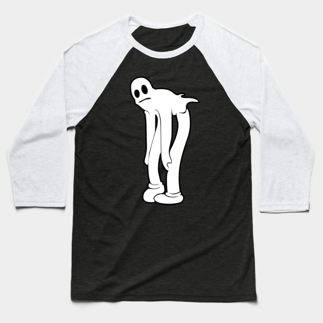 Cab Calloway Ghost Baseball T-Shirt by halloween_shindig